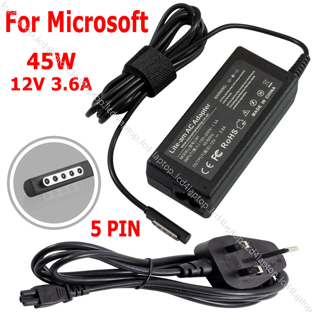 For Microsoft Surface 2, Pro & Pro 2 Tablet AC Adapter Charger PSU - Lcd4Laptop