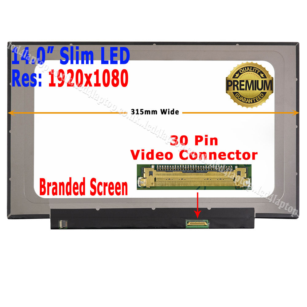 BOE NV140FHM-N4B Compatible 14.0" Laptop Screen 315MM Wide IPS 1080P - Lcd4Laptop