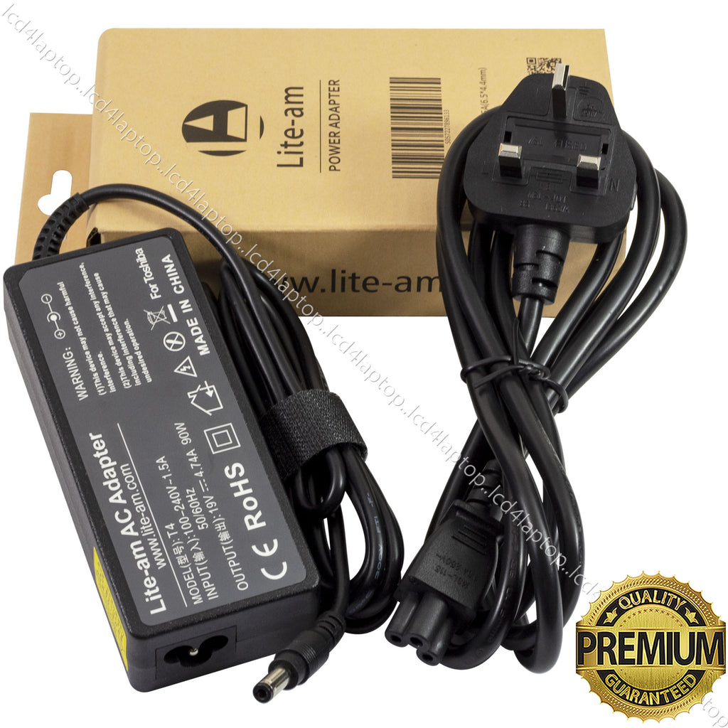 For 90W 19V 4.74A 5.5mm*2.5mm Laptop AC Adapter Battery Charger PSU - Lcd4Laptop