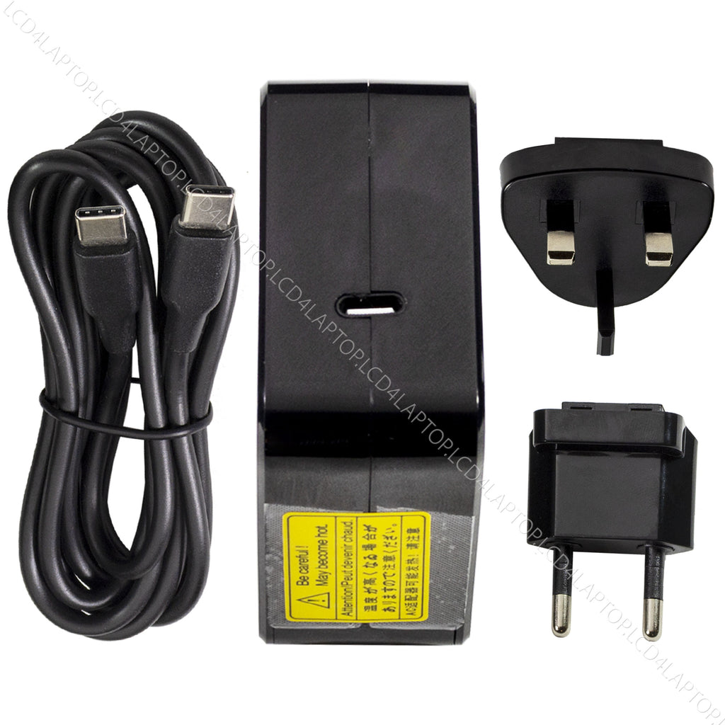 45W USB-C Replacement AC Adapter Battery Charger Auto 5V9V 12V 15V 20V