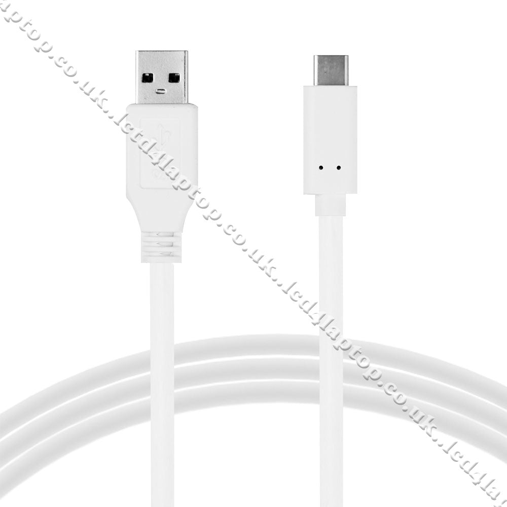 Lite-am® USB-C To USB 3.0 Data Sync Charger Cable 1m / 3ft For Fast Charging White - Lcd4Laptop