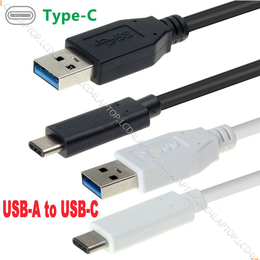 USB Type C Charger Cable USB-C 3.0 Type C Male to USB 2.0 A Male 0.5m 1m - Lcd4Laptop