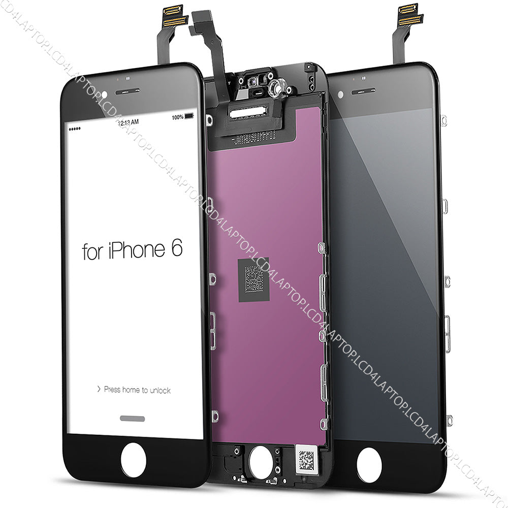 Apple iPhone 6 A1586 Touchscreen Digitizer Glass with LCD Screen Black - Lcd4Laptop