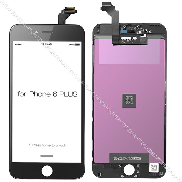 Apple iPhone 6 Plus A1524 Touchscreen Digitizer Glass with LCD Screen Black - Lcd4Laptop