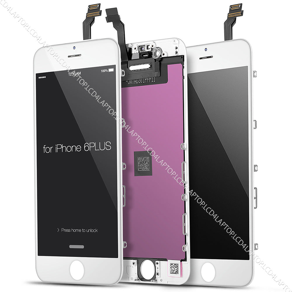 Apple iPhone 6 Plus A1524 Touchscreen Digitizer Glass with LCD Screen White - Lcd4Laptop