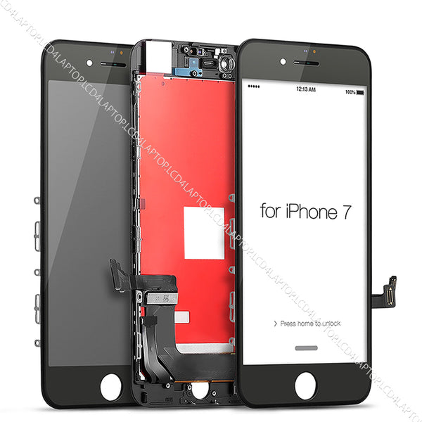 Apple iPhone 7 A1660 Touchscreen Digitizer Glass with LCD Screen Black - Lcd4Laptop