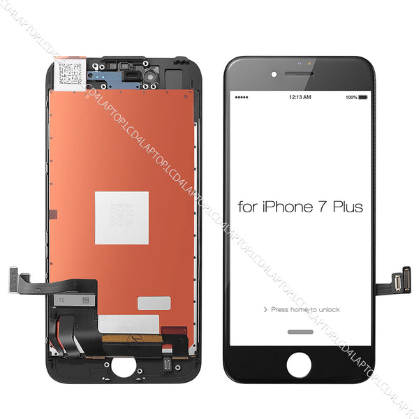 Apple iPhone 7 Plus A1784 Touchscreen Digitizer Glass with LCD Screen Black - Lcd4Laptop