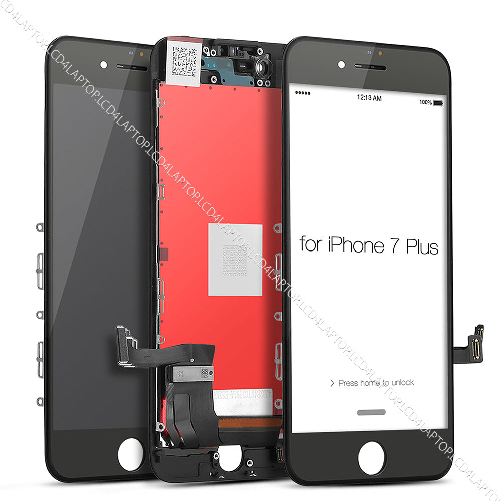 Apple iPhone 7 Plus A1784 Touchscreen Digitizer Glass with LCD Screen Black - Lcd4Laptop