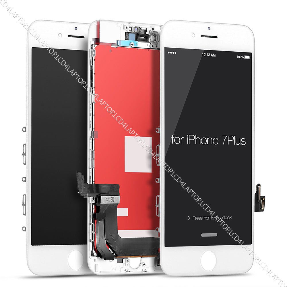 Apple iPhone 7 Plus A1784 Touchscreen Digitizer Glass with LCD Screen White - Lcd4Laptop